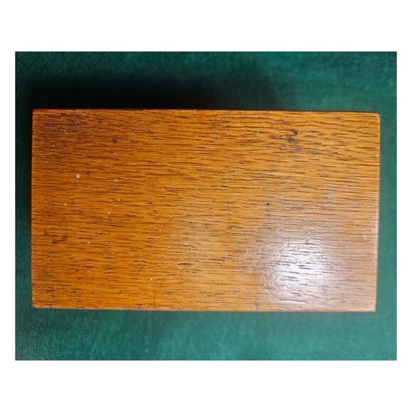 Vintage Weis Wooden Recipe Box with Dovetail Assembly Made in USA - Picture 2 of 8